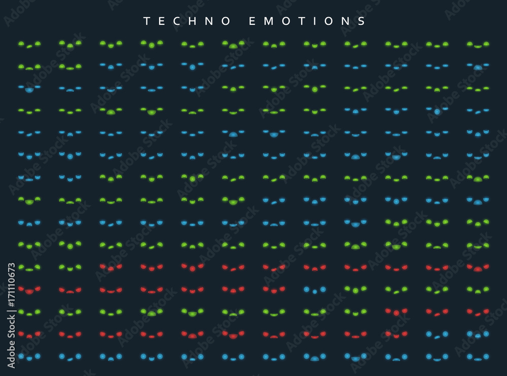 Set techno emotions to create characters. Emoji for Web. Set techno emotions to create characters. Emoji for Web.
