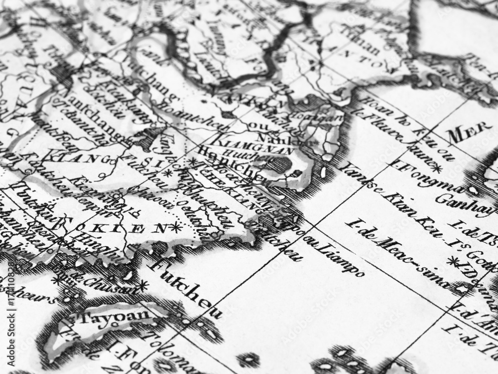 古地図　中国沿岸部