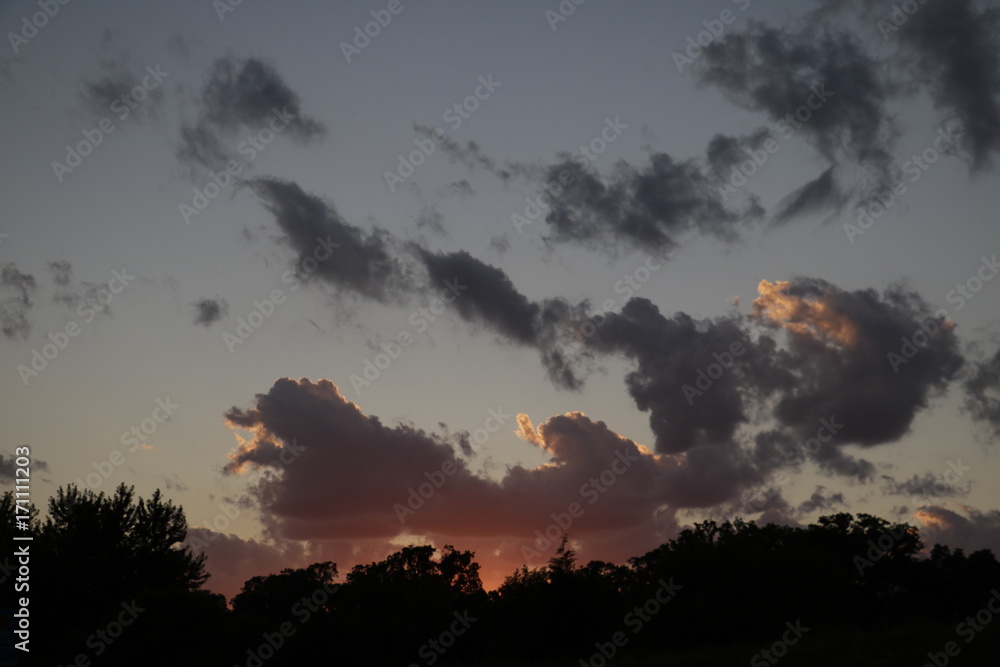 Fototapeta premium Sunset in the road...