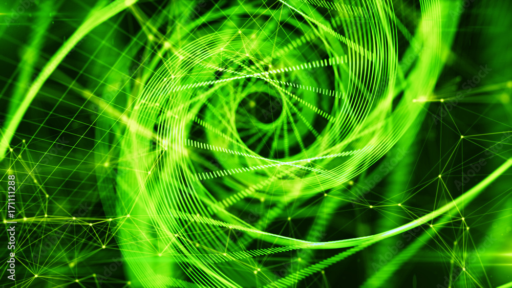 Naklejka premium DNA helix molecule from stem cell chromosome bio tech genetic engineering 