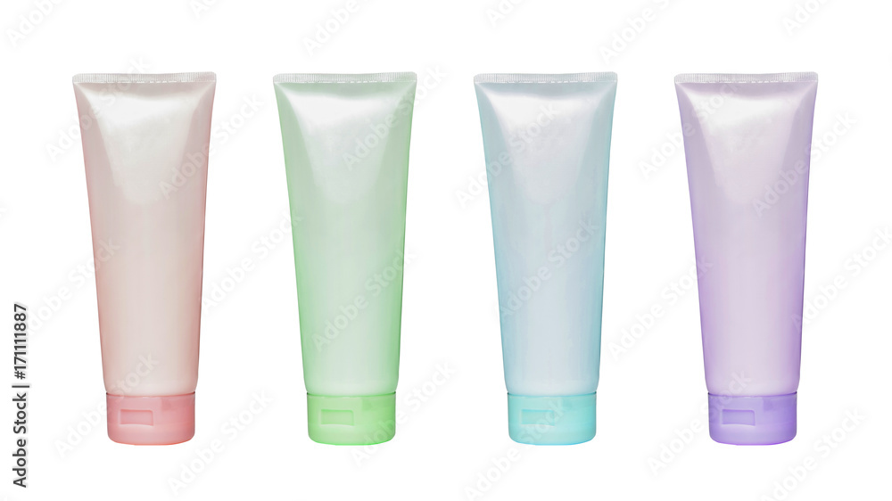 Tube of cream isolated on white background with clipping path. Tube of cream isolated on white background with clipping path.