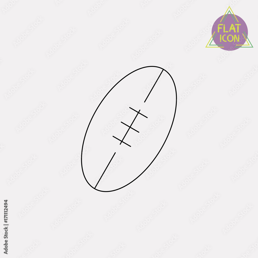 american football line icon american football line icon