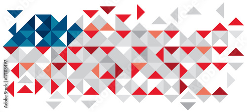 Abstract United States Of America Flag, American Colors (Vector Art)