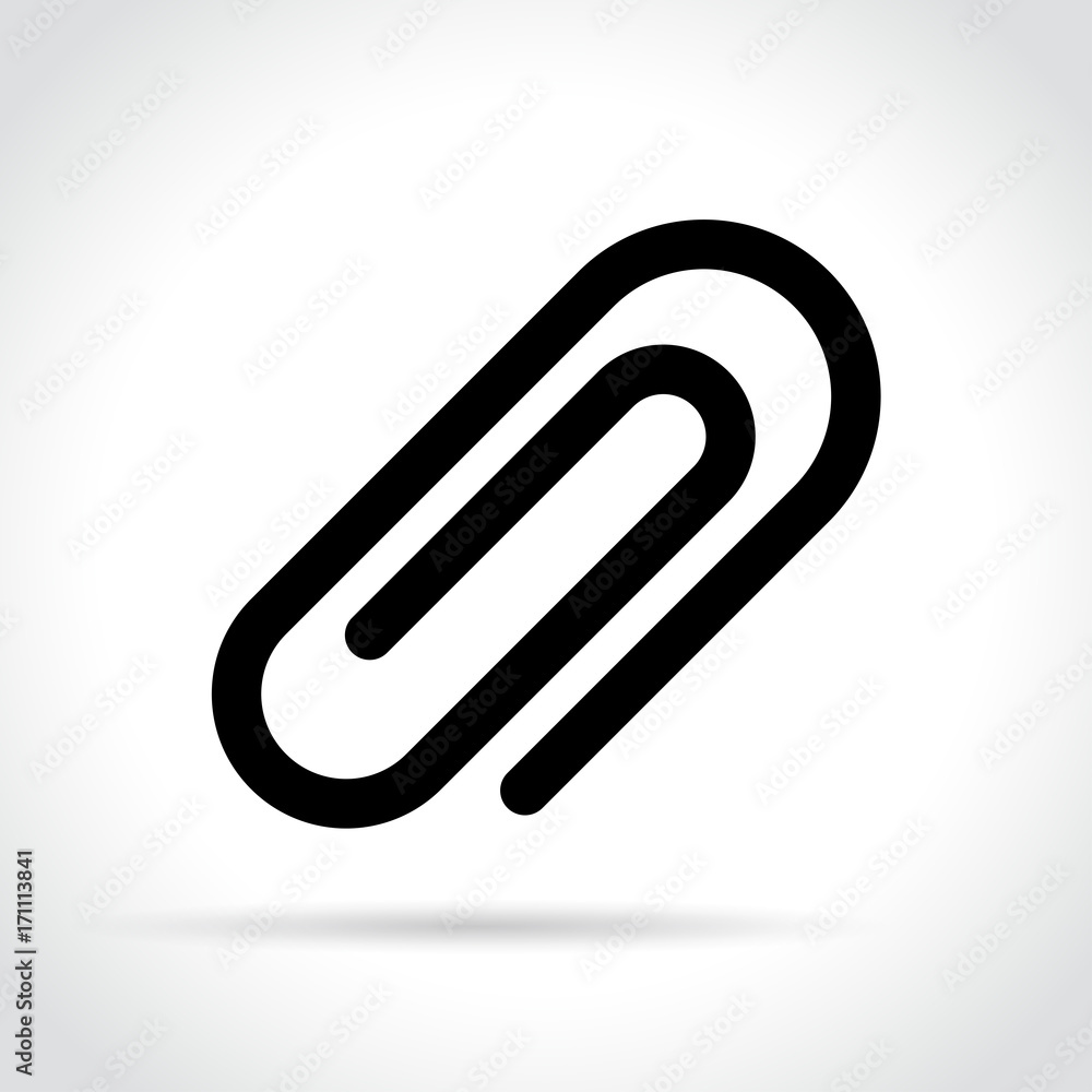paper clip on white background paper clip on white background