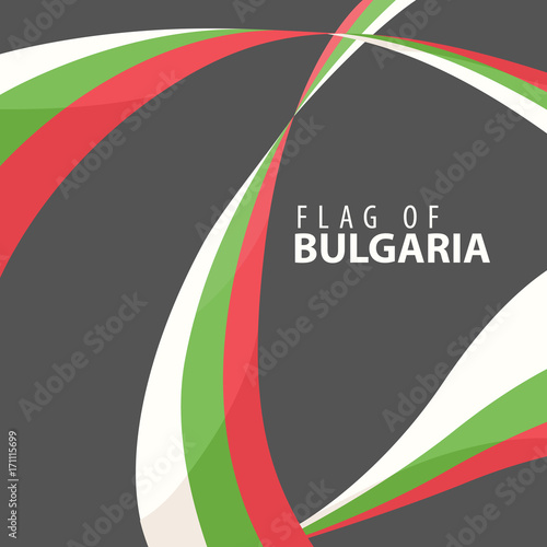 Flag of Bulgaria on a dark background