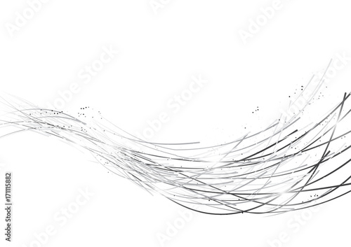 vector white background abstract technology communication data Science