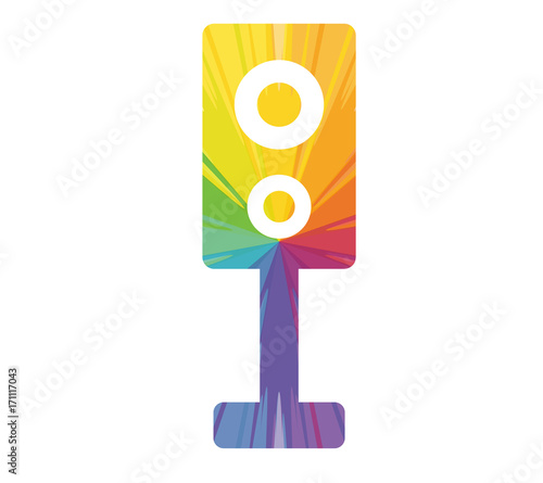 speaker multicolored abstract icon