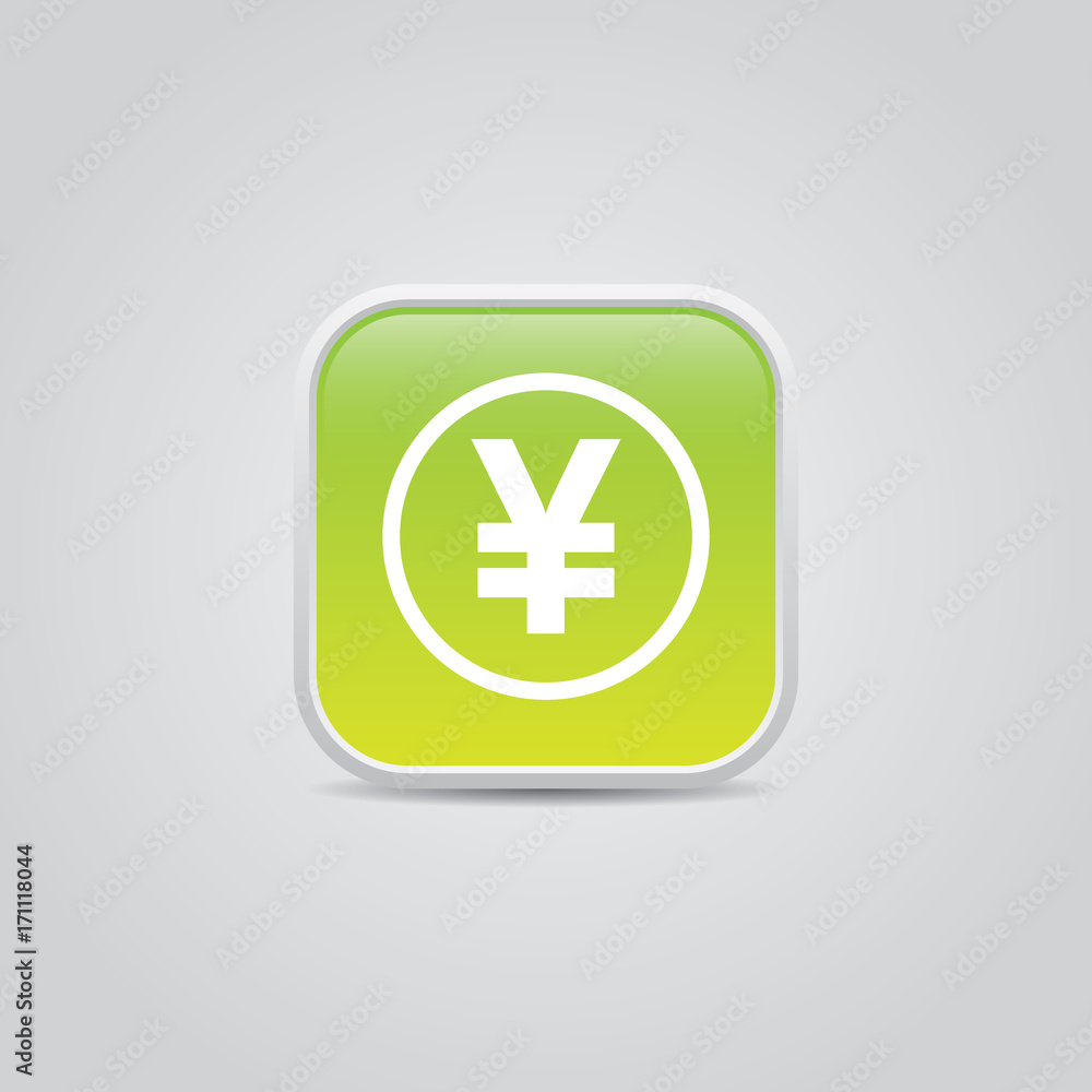 Fototapeta premium Yen Symbol Icon