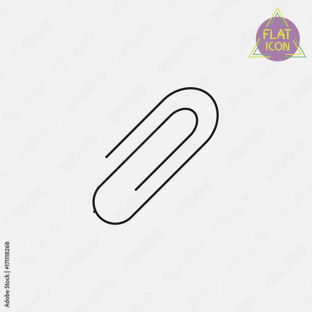 Fototapeta premium clip line icon