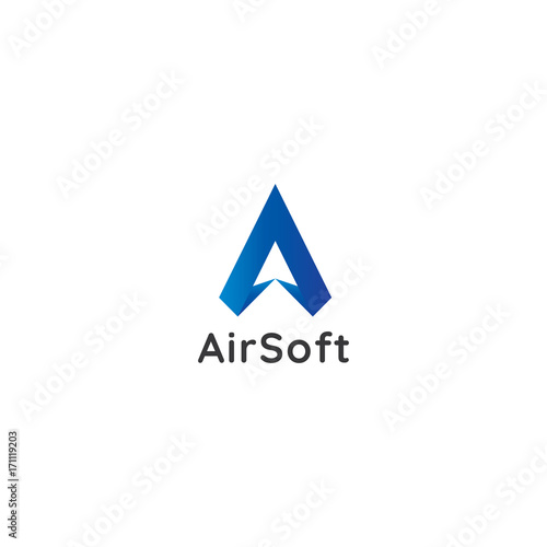 Free Download letter A logo. air arrow star design concept. creative apps logo. - GFXLoad