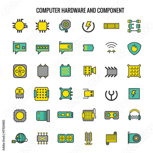 Computer electronic chips, motherboard, hardware process
