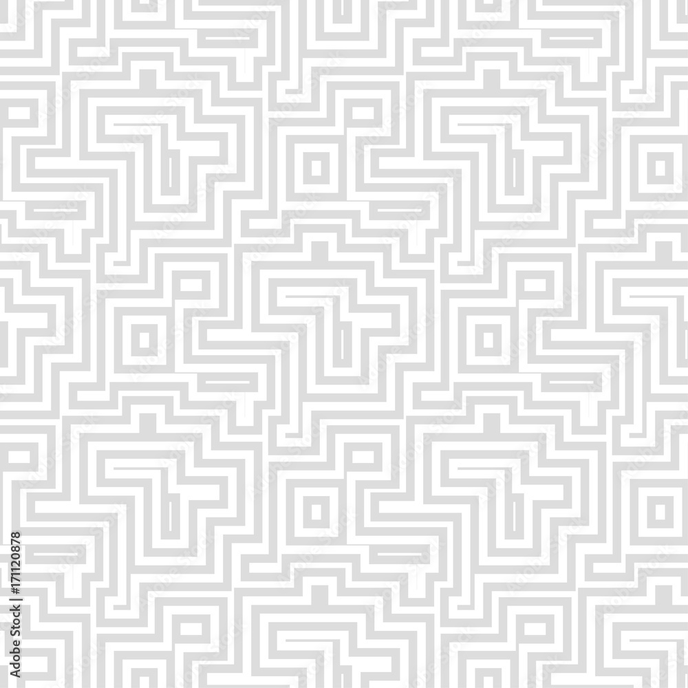 Geometric pattern for wallpapers. Light gray seamless background