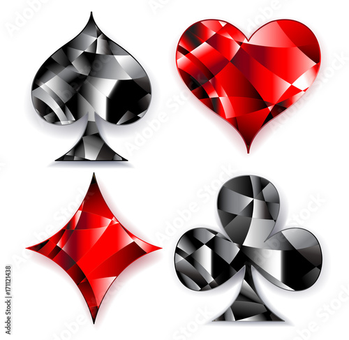 Polygonal symbols of playing card