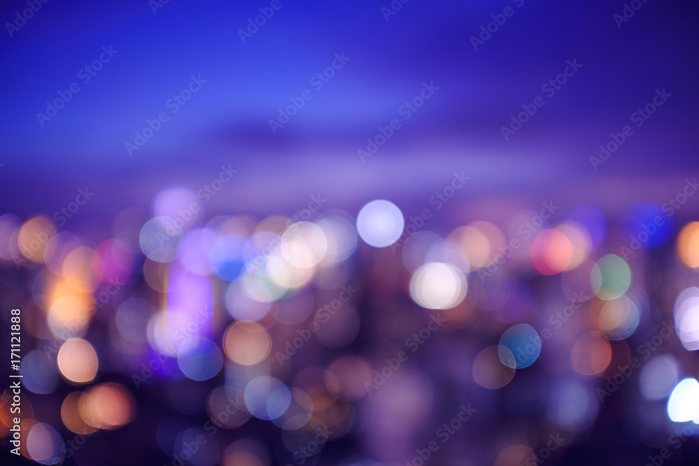 abstract blur and defocused cityscape at twilight for background, filter  effect, sweet tone purple sky Stock Photo | Adobe Stock