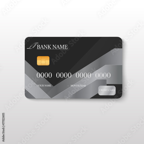 Credit Card Icon Isolated on white Illustration vector