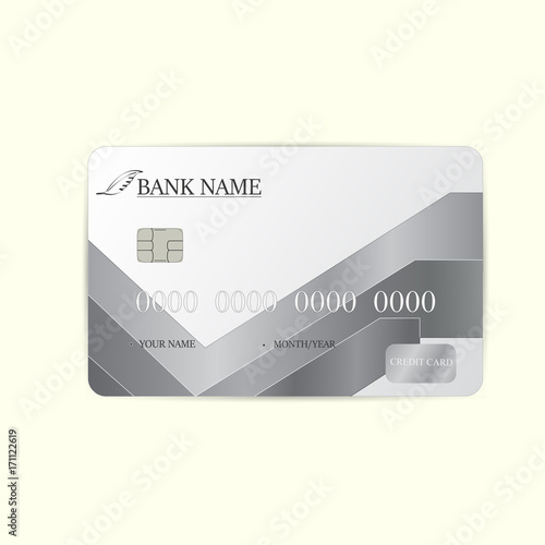 Credit Card Icon Isolated on white Illustration vector