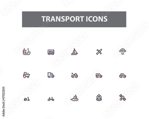 Transport Vector Icons