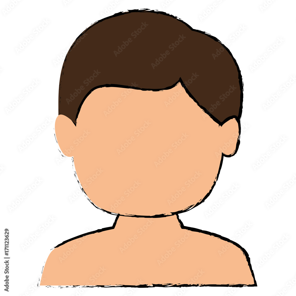 young man shirtless avatar character vector illustration design young man shirtless avatar character vector illustration design