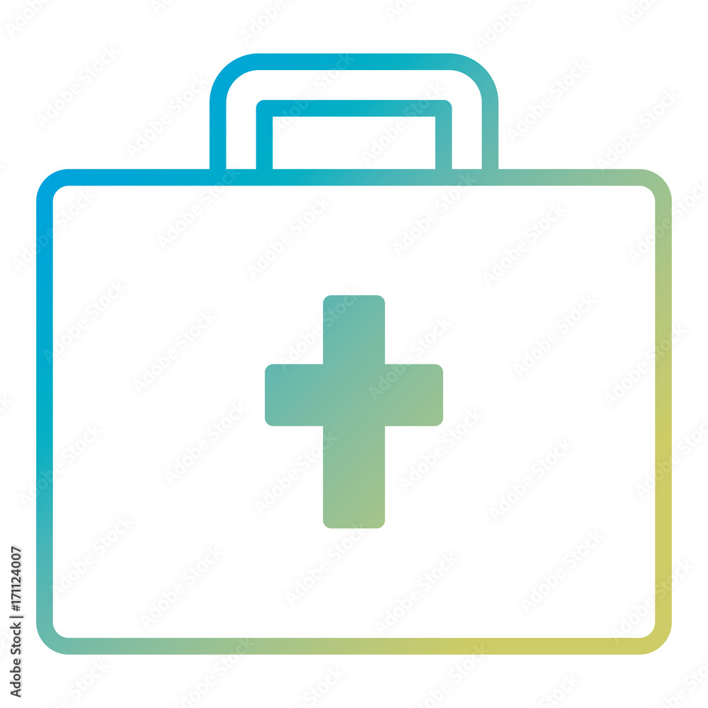 Fototapeta premium medical kit isolated icon vector illustration design
