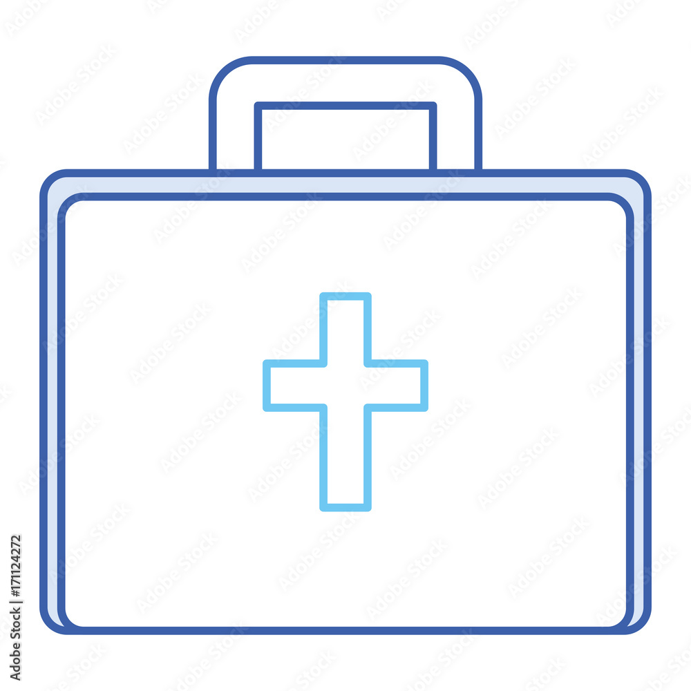 Fototapeta premium medical kit isolated icon vector illustration design