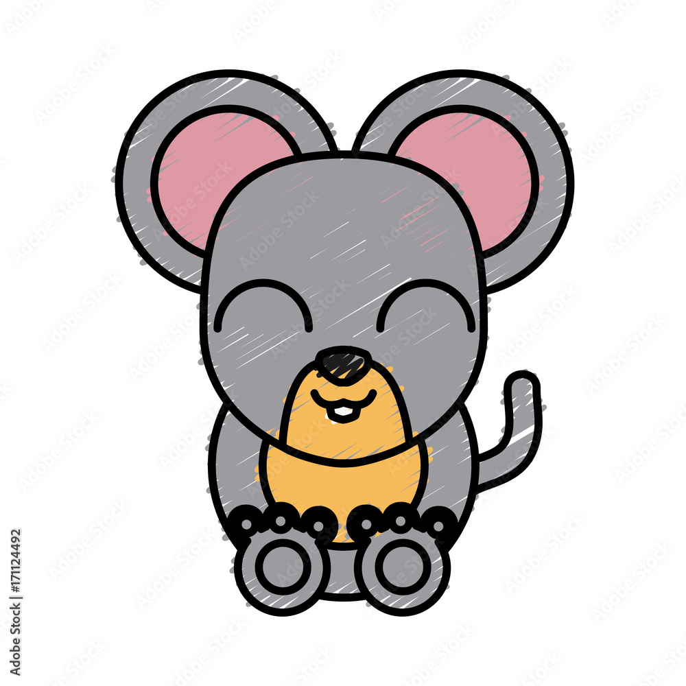 Mouse animal cartoon icon vector illustration graphic design Mouse animal cartoon icon vector illustration graphic design