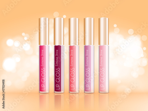 Vector Lipgloss Package Design
