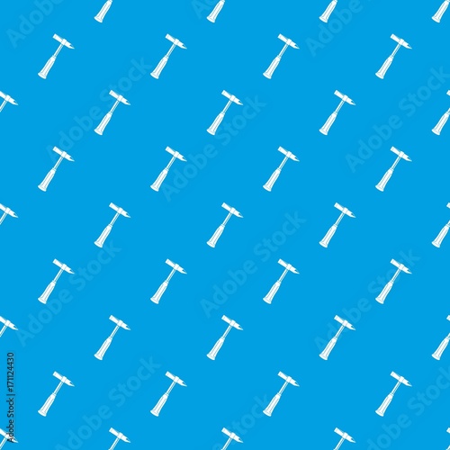 Hammer slag of welder pattern seamless blue