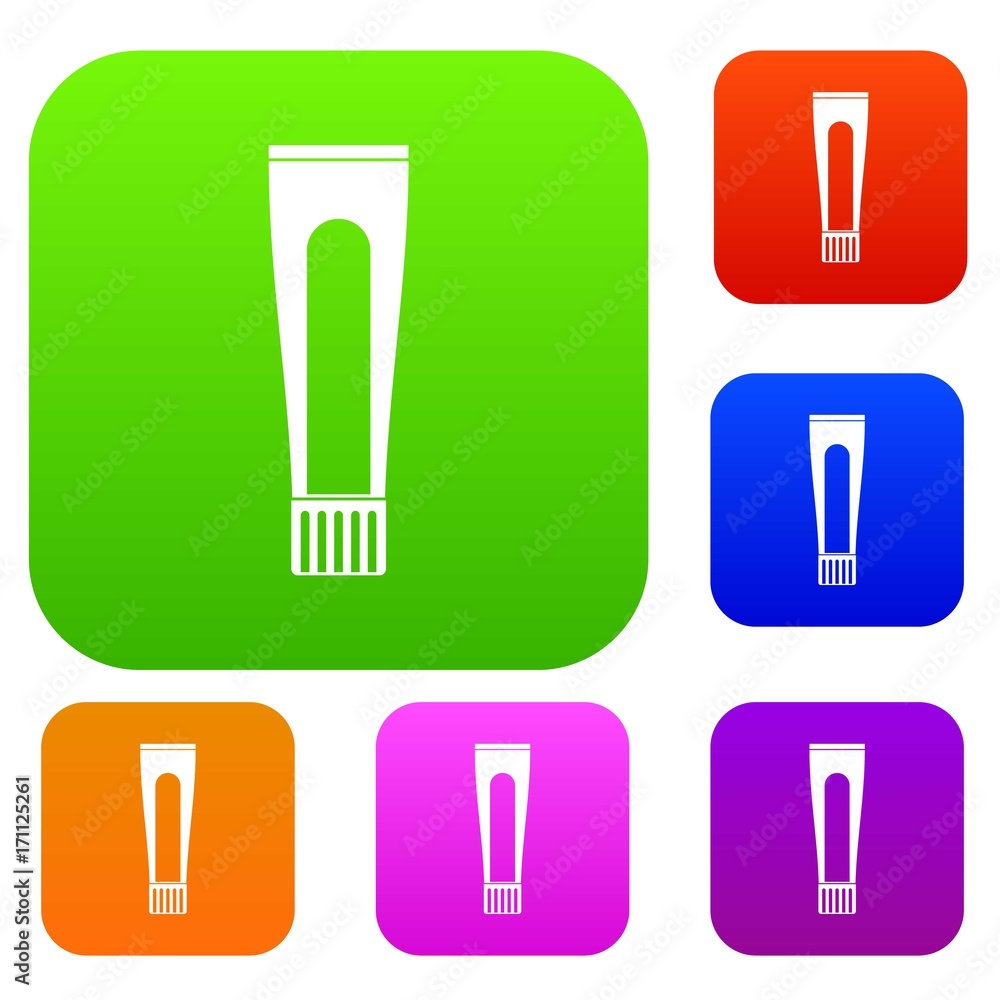 Toothpaste tube set color collection Toothpaste tube set color collection