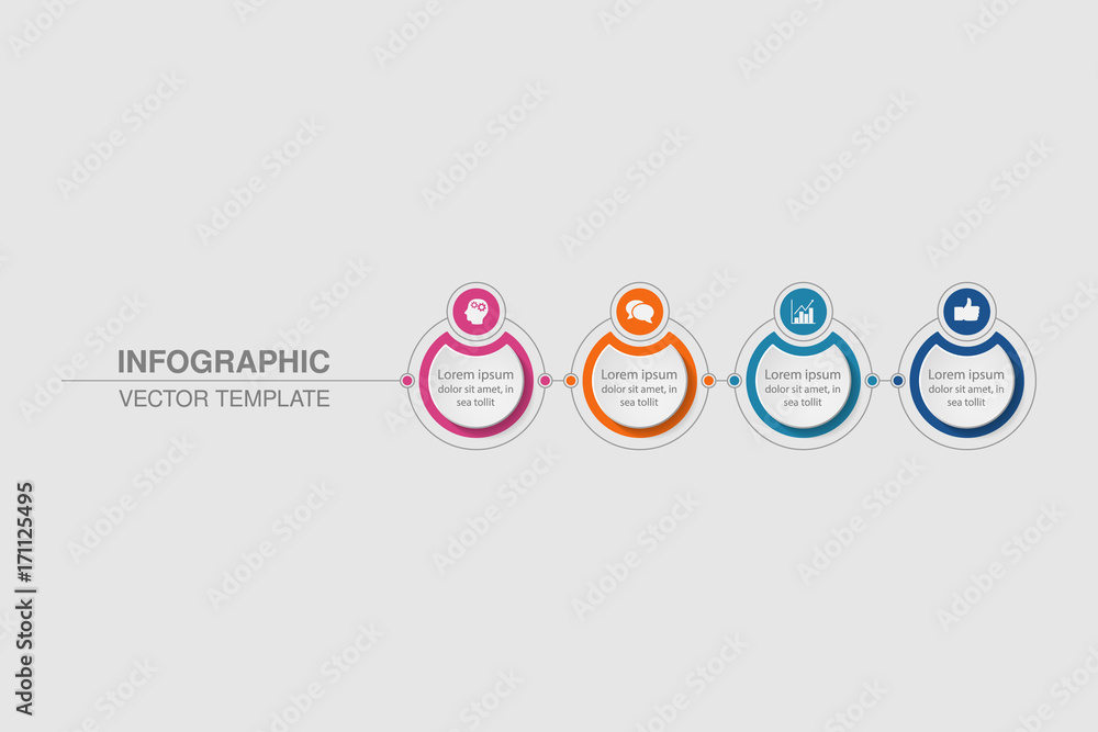 Vector infographic template for diagram, graph, presentation, chart, business concept with 4 options. Vector infographic template for diagram, graph, presentation, chart, business concept with 4 options.