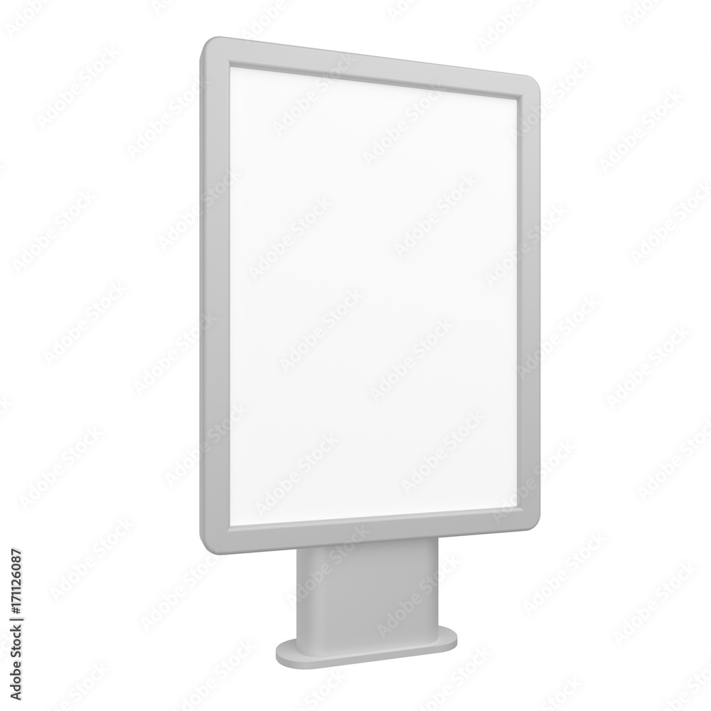 Blank 3D rendering light box mock-up. Blank 3D rendering light box mock-up.