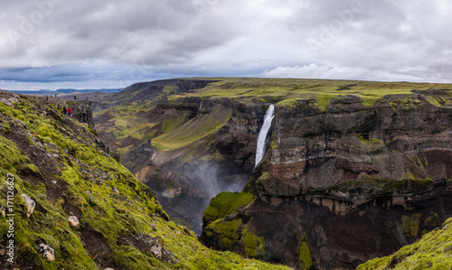Haifoss waterfall  Iceland