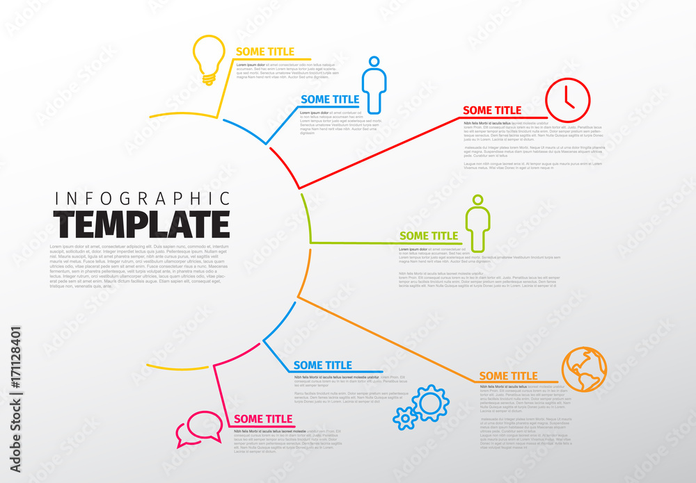 Obraz premium Vector multipurpose Infographic template