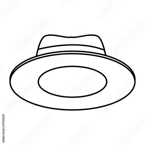Vintage hat isolated icon vector illustration graphic design
