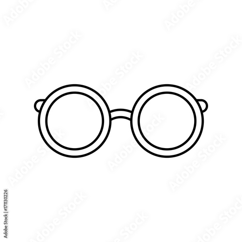 Vintage fashion glasses icon vector illustration graphic design