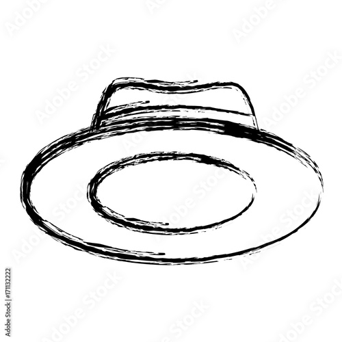 Vintage hat isolated icon vector illustration graphic design
