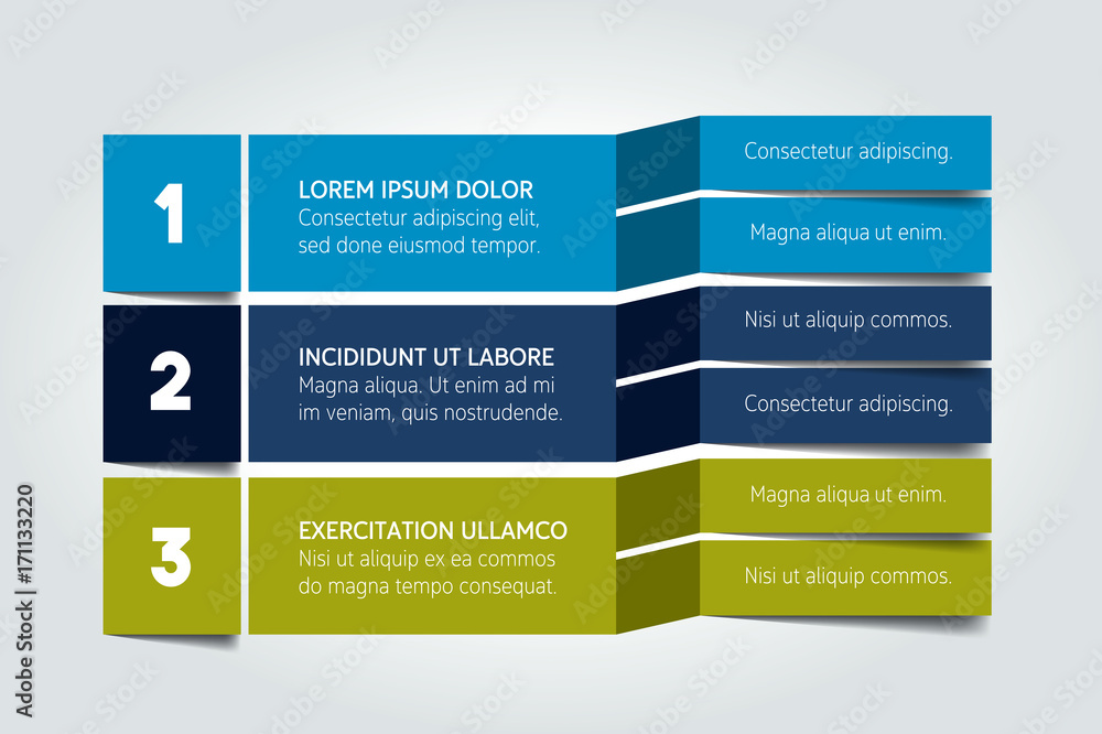 Table, schedule design template with 3 row. Vector banner. Table, schedule design template with 3 row. Vector banner.