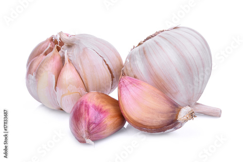 garlic tropical herb isolated on white background