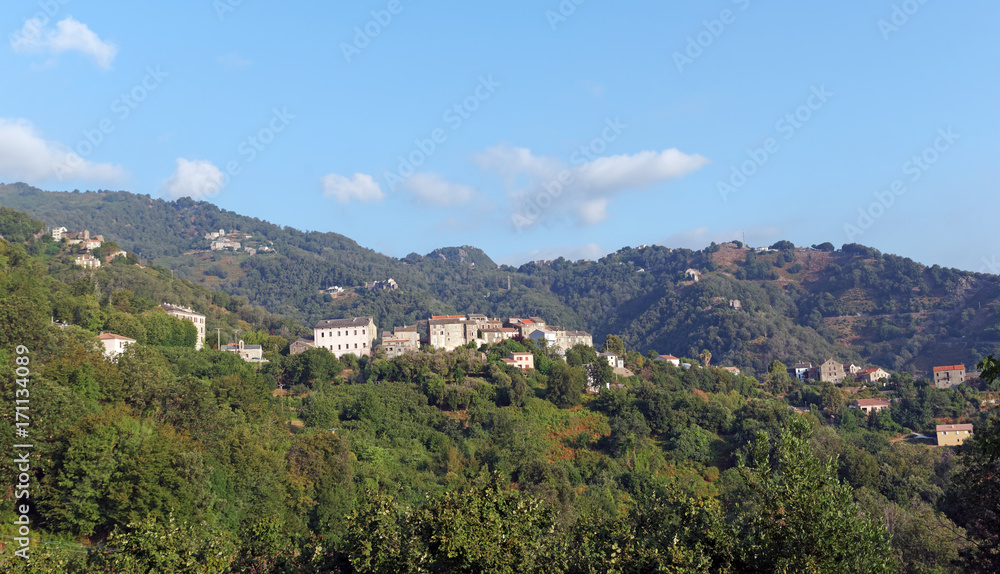 San Nicolao village de Costa verde en  haute Corse