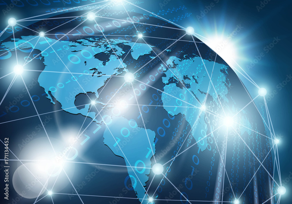 Global network connection Vector Global network connection Vector