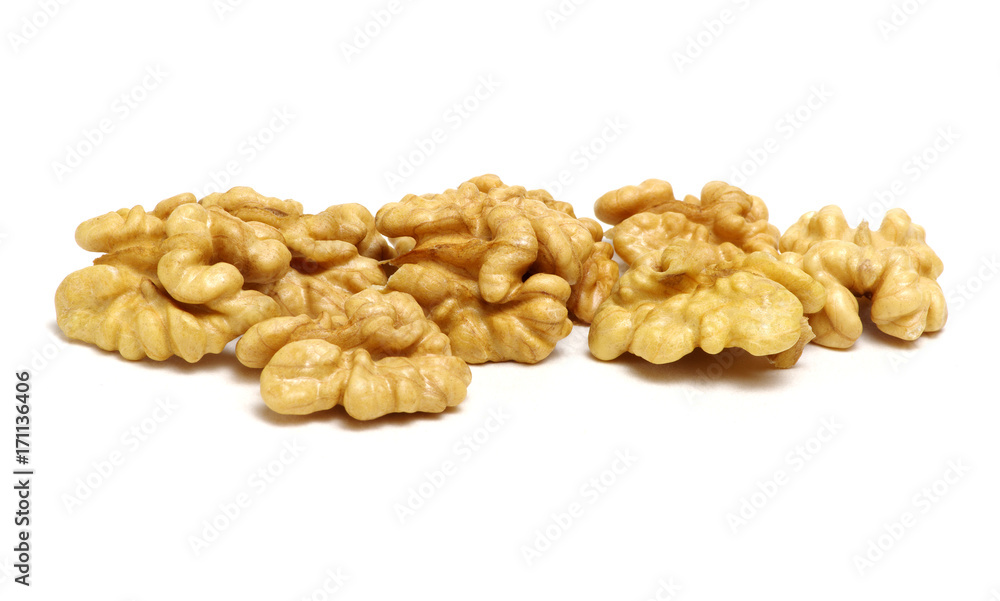 Walnuts isolated on white