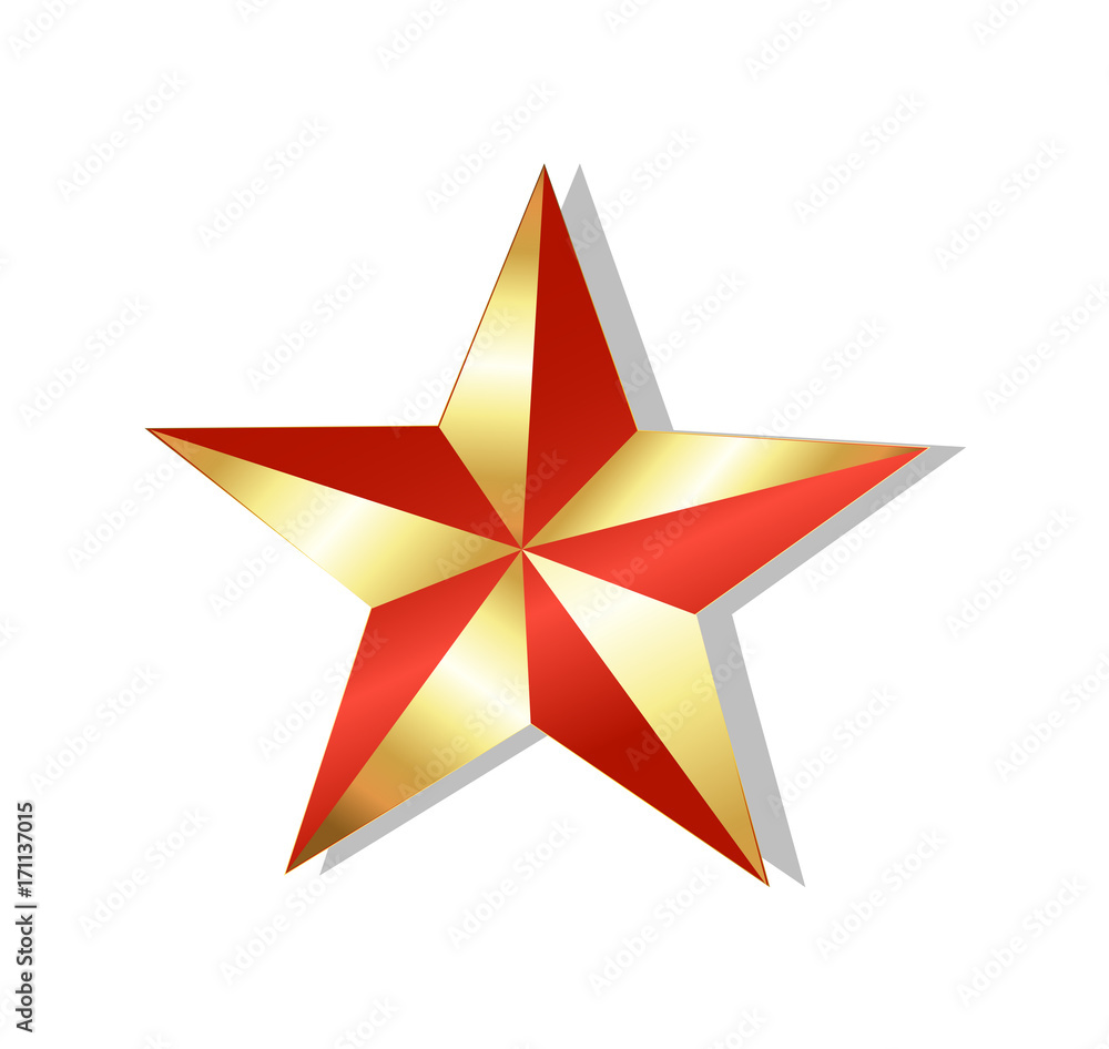 Retro Golden Star Element Retro Golden Star Element