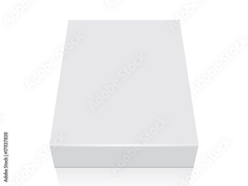 Box for your design and logo. Easy to change colors. Mock Up. Vector EPS10