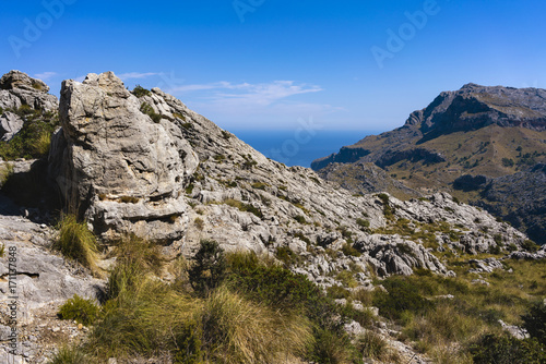 beautiful scenery with shoreline in Palma de Mallorca