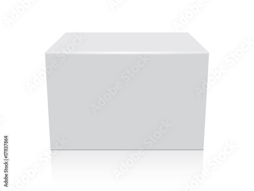 Box for your design and logo. Easy to change colors. Mock Up.