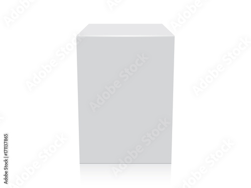 Box for your design and logo. Easy to change colors. Mock Up. Vector EPS10