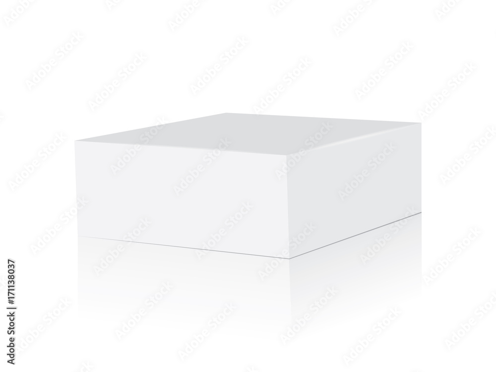 white cardboard box is easy to change colors mock up vector template white cardboard box is easy to change colors mock up vector template