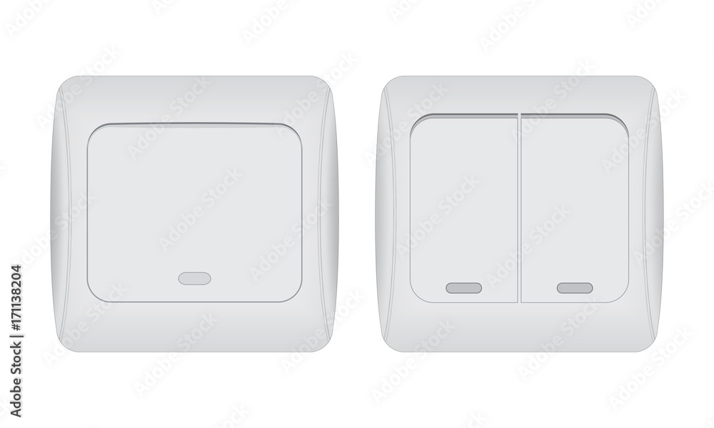 Switch on a white background Switch on a white background