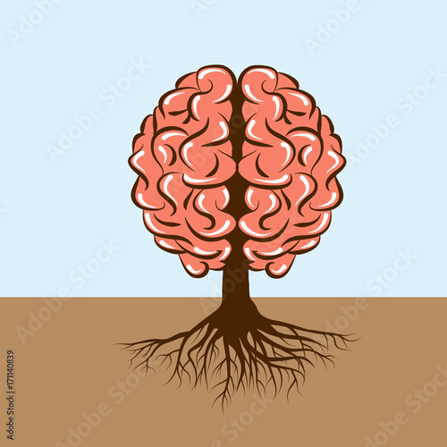 brain with roots