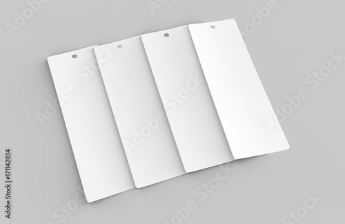 Quadro su tela White blank tag or label and bookmark or bookmaker for template design and mock up