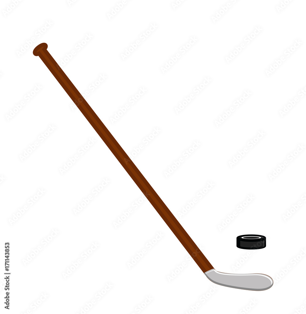 Ice Hockey Stick and Ball Ice Hockey Stick and Ball